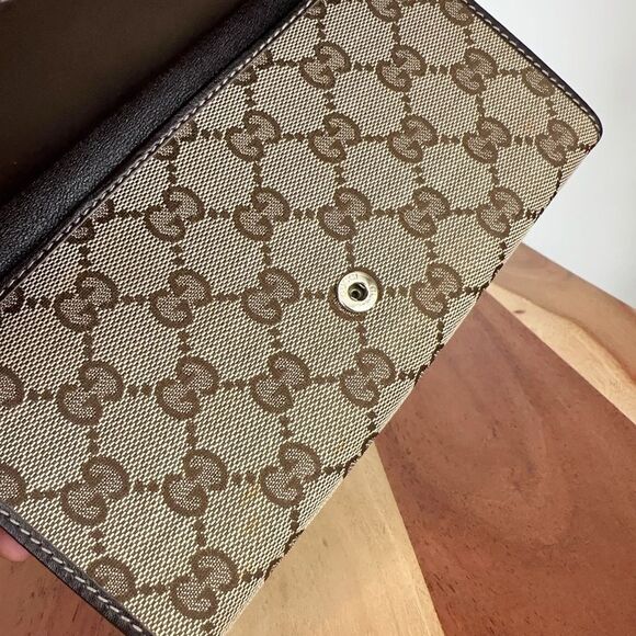 Pre-Owned Gucci  Britt‎ GG Canvas Continental Wallet - Picture 11 of 12